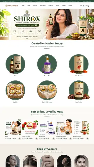 Dhruvvakshi — website design