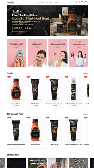 Serphinite — website design